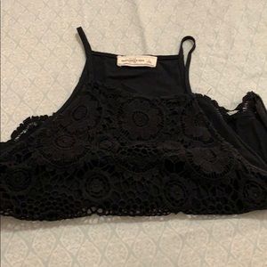 Beautiful black crop top.